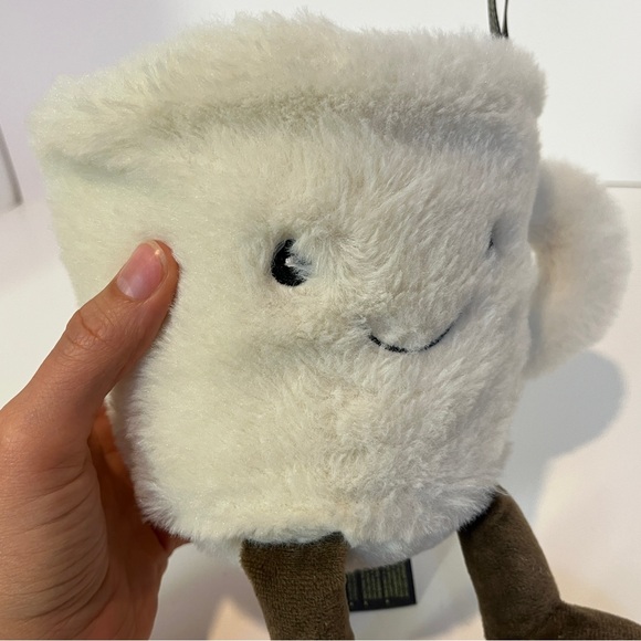 NANDOG Pet Gear Coffee Mug Cup Squeak Plush Toy Jellycat Inspired Espresso Dog - Picture 10 of 13